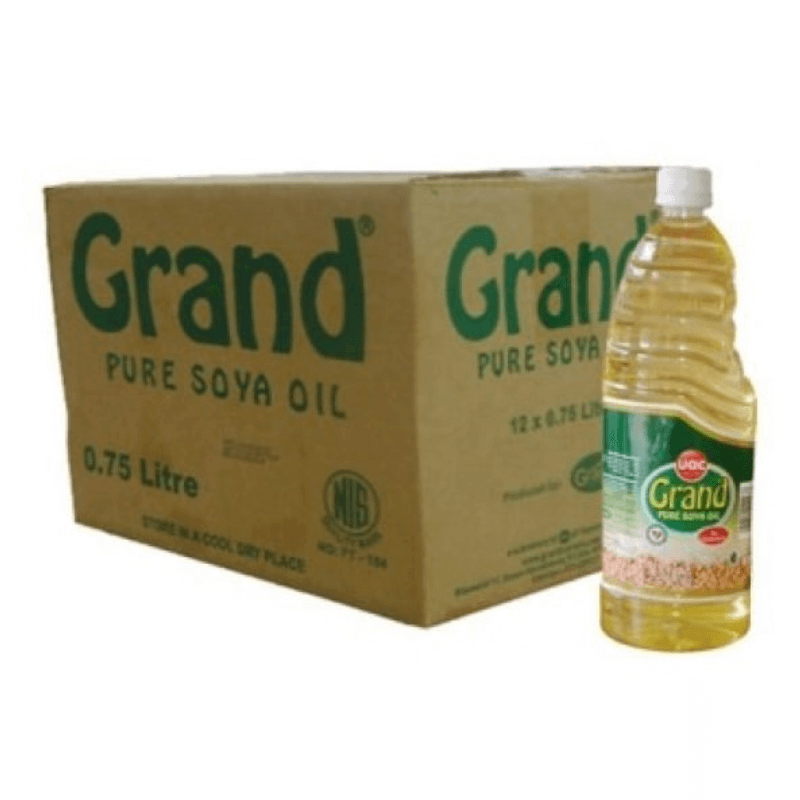 Grand Pure Soya Oil 0.75litres Carton